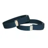 Ctm Elastic .75 Inch Wide Solid Color Adjustable Sleeve Garter In Blue