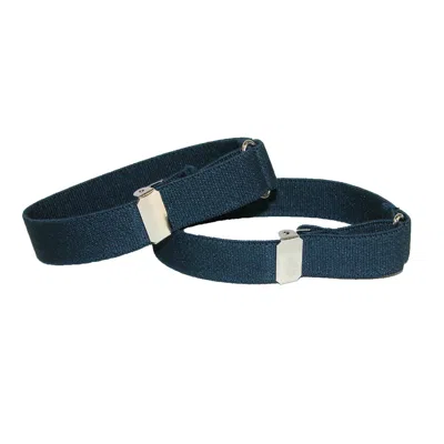 Ctm Elastic .75 Inch Wide Solid Color Adjustable Sleeve Garter In Blue