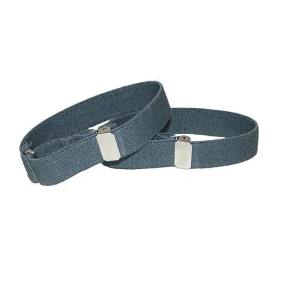 Ctm Elastic .75 Inch Wide Solid Color Adjustable Sleeve Garter In Grey