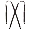 Ctm Elastic .75 Inch Wide Undergarment Clip-end Suspenders In Brown