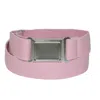 Ctm Elastic Belt With Magnetic No Show Flat Buckle In Pink
