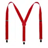 Ctm Elastic Solid Red Clip-end Suspender In Red
