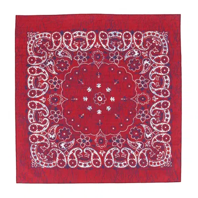 Ctm Extra Large 27 Inch Rustic Paisley Print Bandana In Multi