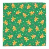 Ctm Gingerbread Man And Candy Cane Christmas Holiday Print Bandana In Green
