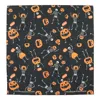 Ctm Glow In The Dark Skeletons And Pumpkins Halloween Print Holiday Bandana In Black