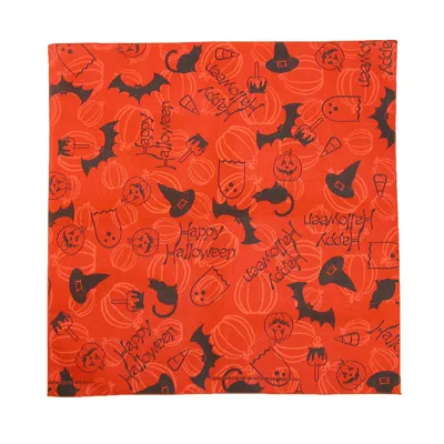 Ctm Happy Halloween Holiday Bandana In Orange
