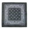 Ctm Individually Folded & Packaged Paisley Print Cotton Bandana In Black