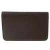 Ctm Leather Top Stub Checkbook Cover Wallet In Brown