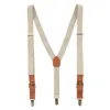 Ctm Men's 1 Inch Wide Suspender With Faux Leather Buckle And Clip-ends In Green
