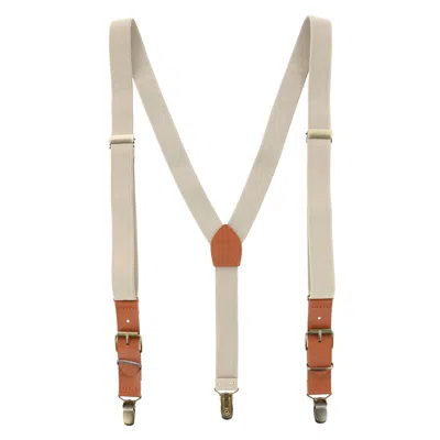 Ctm Men's 1 Inch Wide Suspender With Faux Leather Buckle And Clip-ends In Green