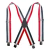 Ctm Men's 2 Inch Wide Non-elasticized Construction Clip-end Suspenders In Multi
