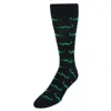 Ctm Men's Alligator Soft Novelty Socks (1 Pair) In Black