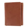 Ctm Men's American Bison Leather Rfid Trifold Wallet In Multi
