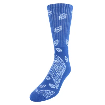 Ctm Men's Asombroso Bandana Socks (1 Pair) In Blue