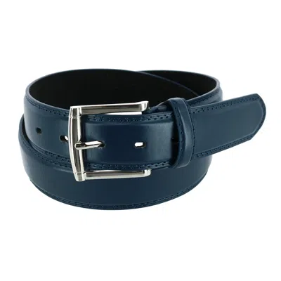 Ctm Men's Basic Belt In Blue