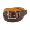 Ctm Men's Basic Belt In Brown