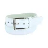 Ctm Men's Basic Belt In White