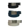Ctm Men's Big & Tall Belt With Flip Top Brass Buckle (pack Of 3)