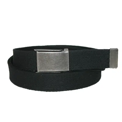 Ctm Men's Big & Tall Belt With Flip Top Nickel Buckle (pack Of 3) In Black