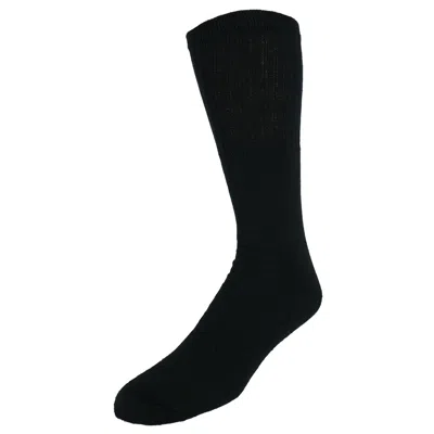 Ctm Men's Big And Tall Cotton Blend Casual Tube Socks 4 Pair Value Pack In Black