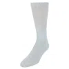 Ctm Men's Big And Tall Diabetic Non-binding Crew Socks (3 Pack) In Grey