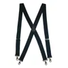 Ctm Men's Big & Tall Elastic Solid Color X-back Suspender With Swivel Hook Ends In Blue