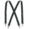 Ctm Men's Big & Tall Elastic Solid Color X-back Suspender With Swivel Hook Ends In Grey