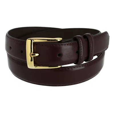 Ctm Men's Big & Tall Gold Buckle Belt In Pink