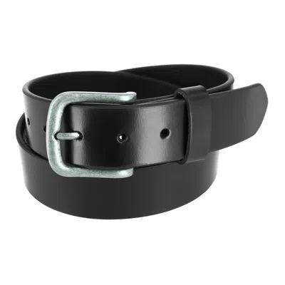 Ctm Men's Big & Tall Leather 1 3/8 Inch Removable Buckle Bridle Belt