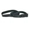 Ctm Men's Coated Leather Solid Color Adjustable Armband Sleeve Garter In Black