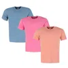 Ctm Men's Comfort Colors Dyed Short Sleeve T-shirt (set Of 3) In Blue