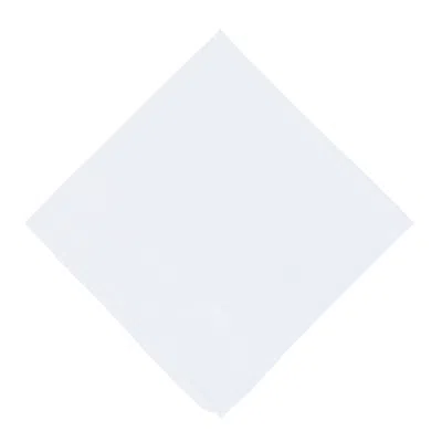 Ctm Men's Cotton Classic Banded Handkerchief In White