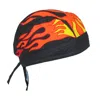 Ctm Men's Cotton Lined Flames Do Rag Cap In Black