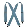 Ctm Men's Denim Clip-end 2 Inch Suspenders In Multi