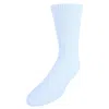 Ctm Men's Diabetic Crew Socks In White