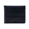 Ctm Men's Eel Skin Leather Bifold Wallet With Coin Pouch In Brown