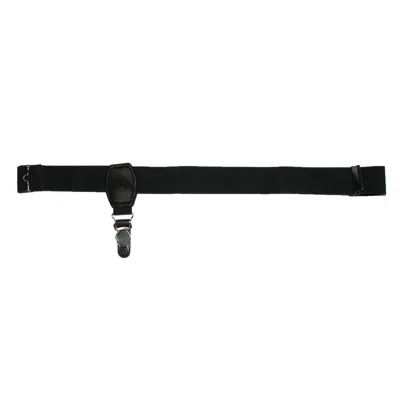 Ctm Men's Elastic 1 Inch Sock Garters With 1 Clip In Black