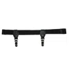 Ctm Men's Elastic 1 Inch Sock Garters With 2 Clips In Black