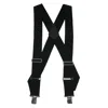 Ctm Men's Elastic Basic Trucker Side Clip Suspender In Black