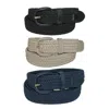 Ctm Men's Elastic Braided Stretch Belt (pack Of 3 Colors) In Blue