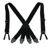 Ctm Men's Elastic Button-end 2 Inch Fireman Suspenders In Black