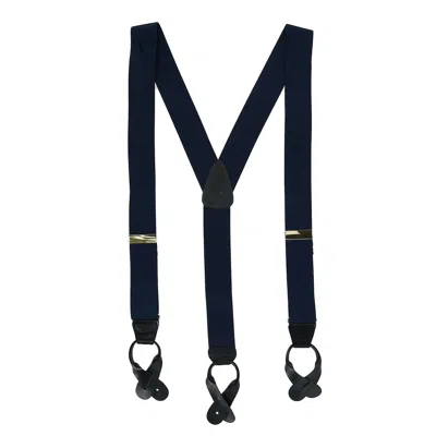 CTM MEN'S ELASTIC BUTTON END SUSPENDERS