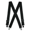 Ctm Men's Elastic Heavy Duty Basic Clip-end Work Suspender In Black