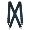 Ctm Men's Elastic Heavy Duty Basic Clip-end Work Suspender In Blue