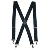 Ctm Men's Elastic Solid Color X-back Suspender With Swivel Hook Ends In Blue
