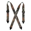 Ctm Men's Elastic Tsa Compliant Camouflage Suspenders (tall Available) In Green