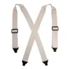 Ctm Men's Elastic Undergarment Tsa Compliant Suspenders (tall Available) In Beige