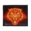 Ctm Men's Electric Tiger Bifold Wallet In Black
