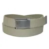 Ctm Men's Fabric Belt With Flip Top Nickel Buckle (pack Of 3) In Green