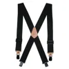Ctm Men's Heavy Duty Clip-end Work Suspenders In Black